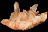 Tangerine Quartz Crystal Cluster - Madagascar #112809-1